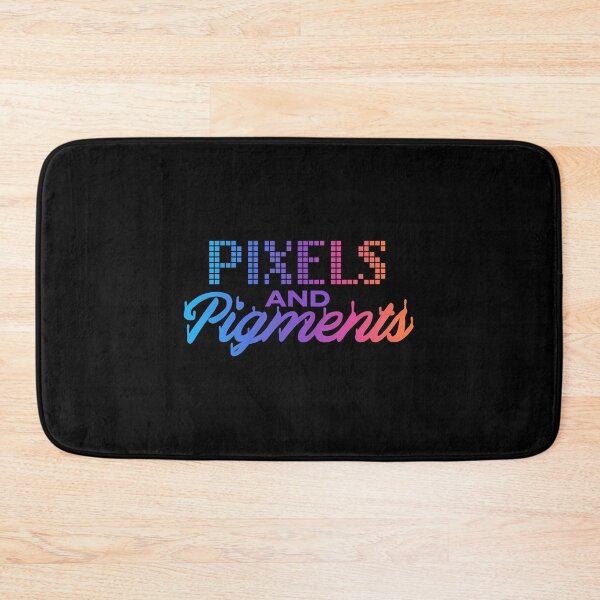 Item preview, Pixels and Pigments Rainbow logo designed and sold by RewskiPhotos.