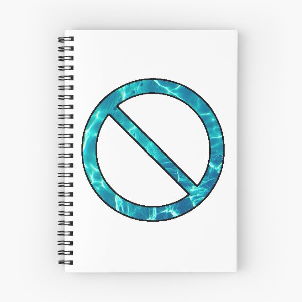 Item preview, Prohibited Sign, NO Sign, Made out of Water designed and sold by BuzzySpaceBee.