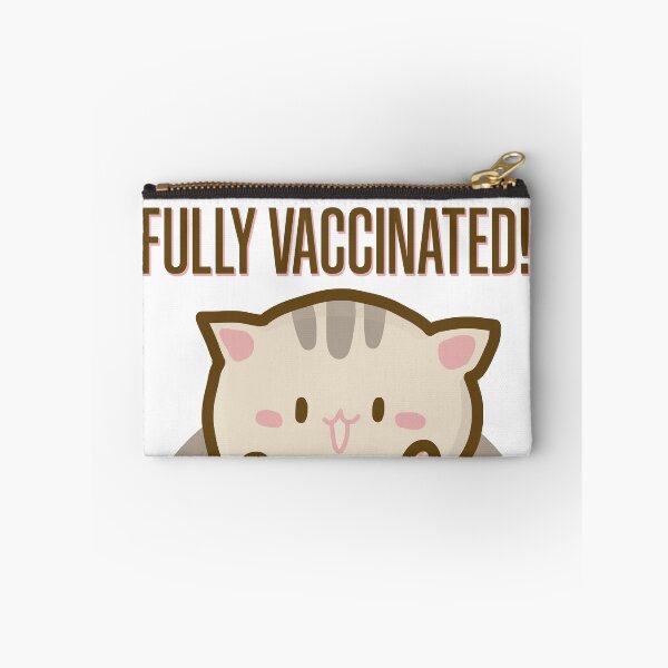 Item preview, Fully Vaccinated! Happy Cute Funny Vaxxed Cat designed and sold by AmethystShop.