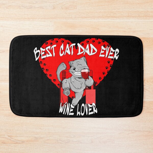Item preview, Best Cat Dad Ever Wine lover designed and sold by A-T-H.