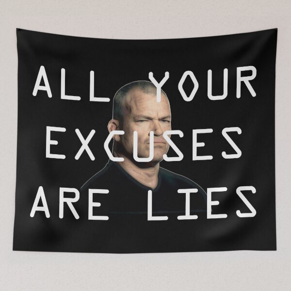 Item preview, Jocko Willink - "All Your Excuses Are Lies" designed and sold by chalk-and-squat.