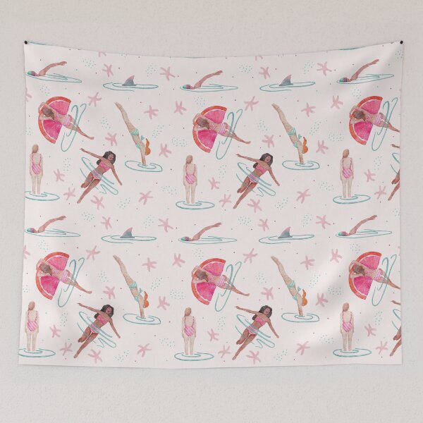 Item preview, Swimming girls designed and sold by Lobza.