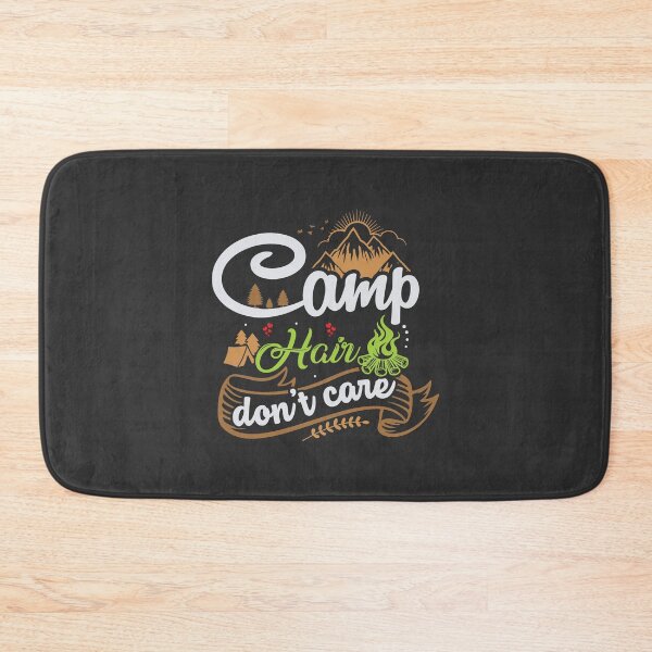 Item preview, Camp Hair Don't Care - Funny Camping Sayings designed and sold by mzakarya.
