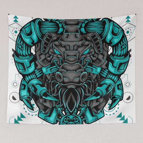 Item preview, Bull Robot designed and sold by STICKERSAUCE.