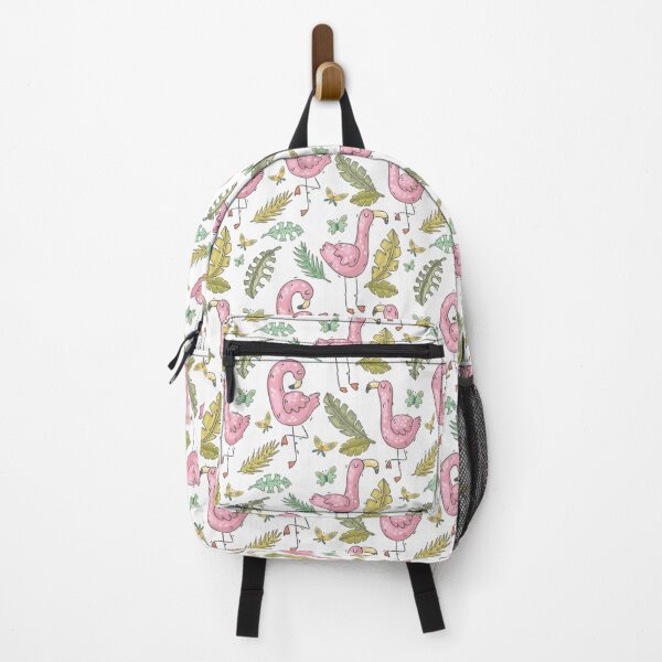 Artikelvorschau, Tropisches Flamingo-Muster - wunderliche Flamingos entworfen und verkauft von DebbisPalette.
