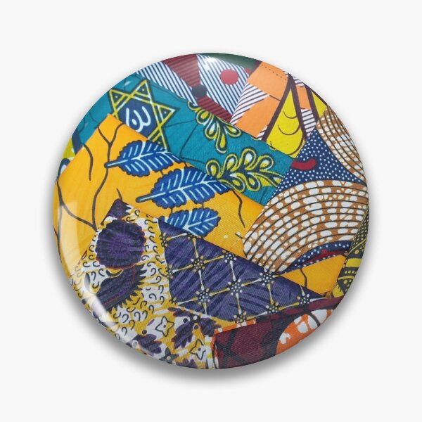 Item preview, African Fabric Patchwork Collage Art Patterns [#231] designed and sold by AfriStyleUK.