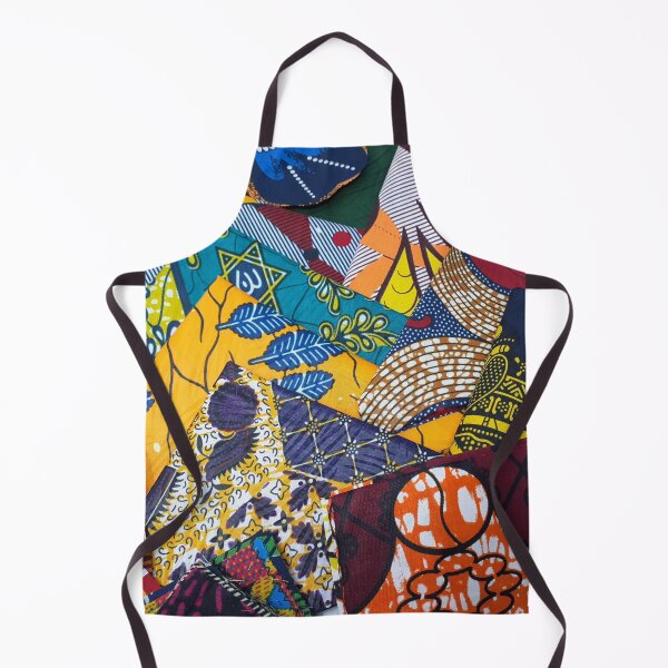 Item preview, African Fabric Patchwork Collage Art Patterns [#231] designed and sold by AfriStyleUK.