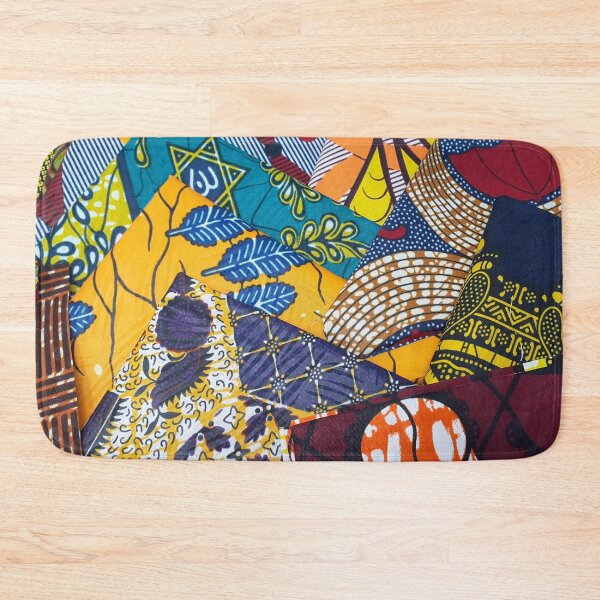 Item preview, African Fabric Patchwork Collage Art Patterns [#231] designed and sold by AfriStyleUK.