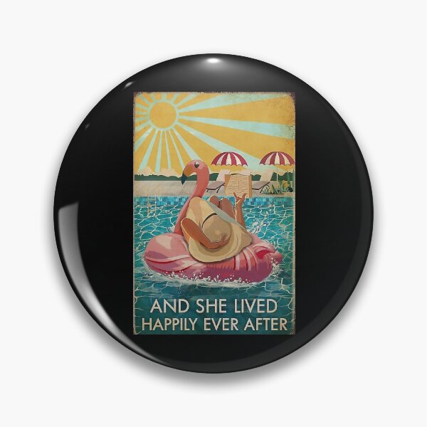 Item preview, Flamingo And She Lived Happily Ever After Book - Girl Reading Book On Beach designed and sold by Stewar-ArtCool.
