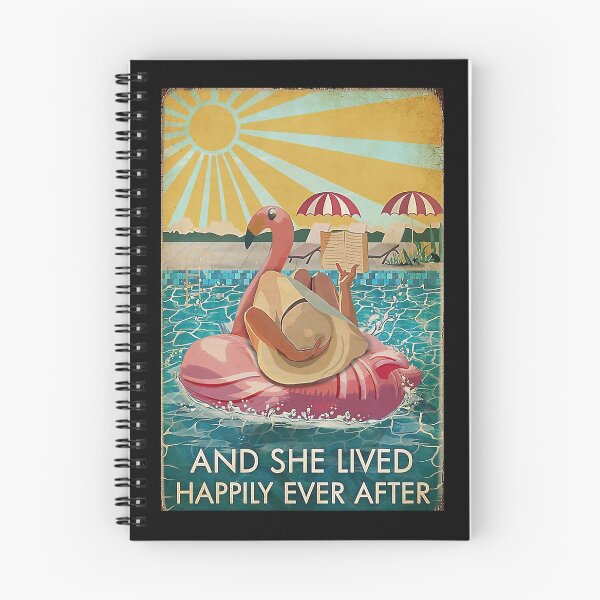 Item preview, Flamingo And She Lived Happily Ever After Book - Girl Reading Book On Beach designed and sold by Stewar-ArtCool.