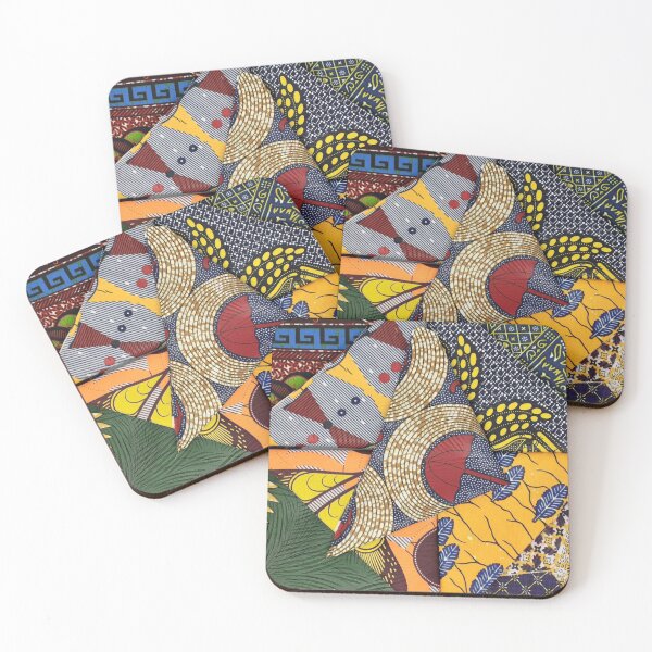 Item preview, African Fabric Collage Art Patterns [#232] designed and sold by AfriStyleUK.