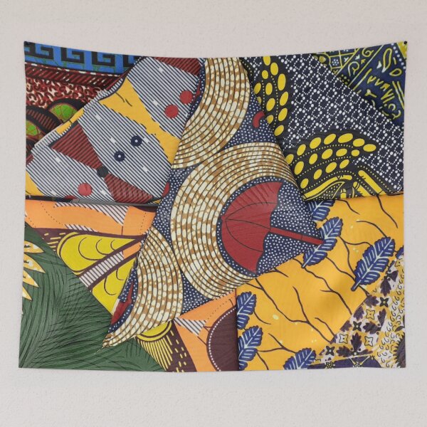 Item preview, African Fabric Collage Art Patterns [#232] designed and sold by AfriStyleUK.