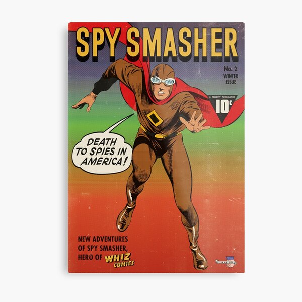 Spy Smasher cover Impression métallique