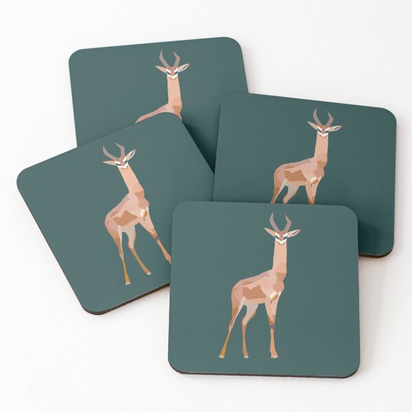 Item preview, G is for Gerenuk,Gerenuk Illustration – Elegant Antelope Art for Wildlife and Nature Lovers designed and sold by PrettylittlepastelUk.