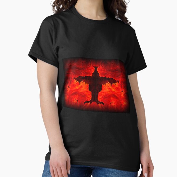 Fraktaler Feuer Dämon Classic T-Shirt