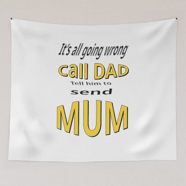 Item preview, Call Dad Send Mum designed and sold by CottagePop.