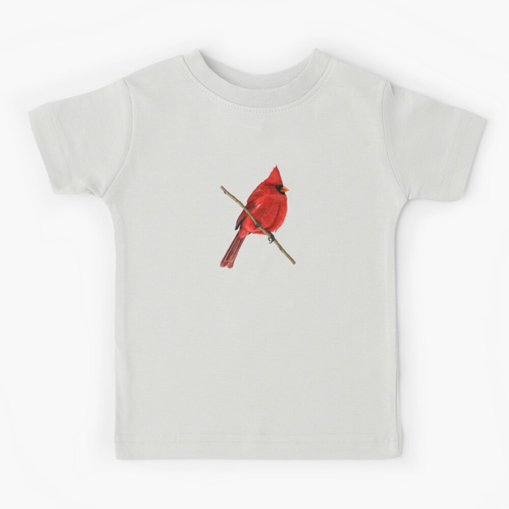 Cute Male Northern Cardinal Toddler Fine Jersey T-Shirt