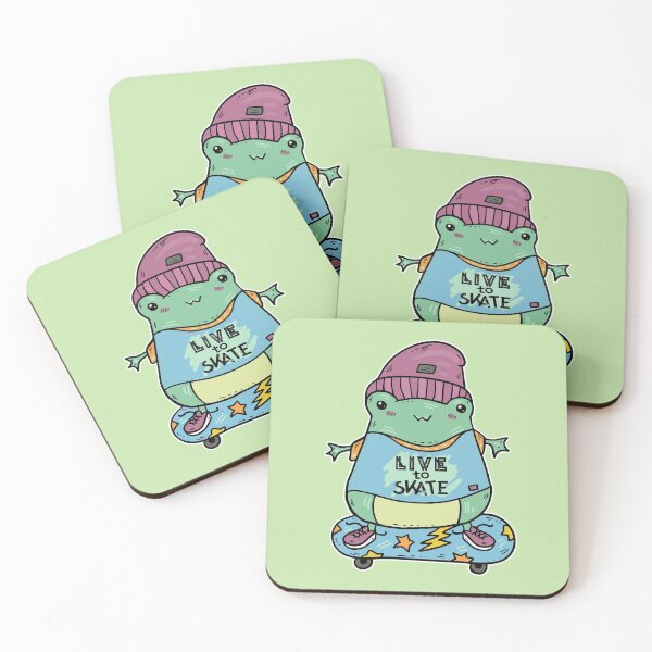 Item preview, Froggy Live to Skate Skater - Sage Green designed and sold by GrimButterfly.