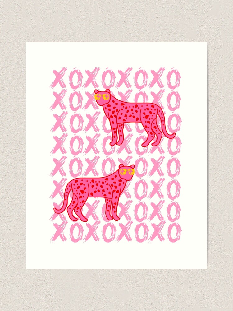 Alternate view of cheetah xoxo Art Print
