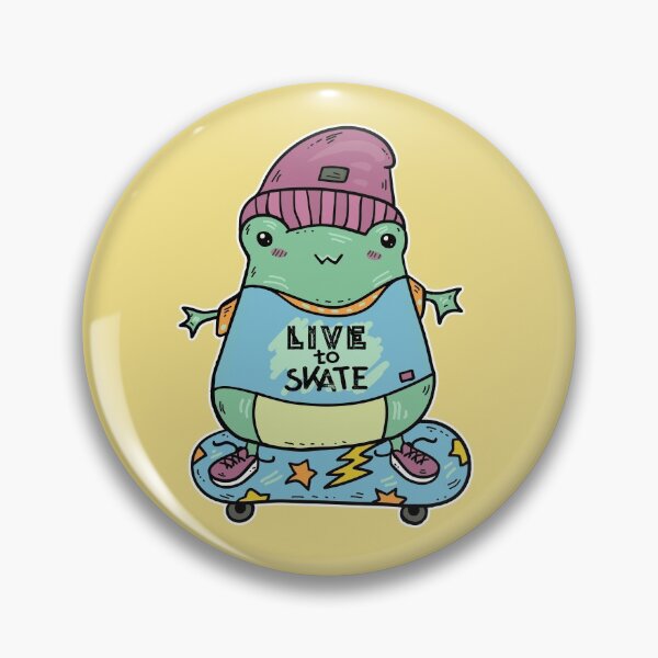 Item preview, Froggy Live to Skate Skater - Yellow designed and sold by GrimButterfly.