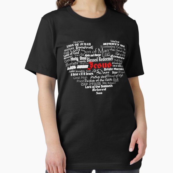 Item preview, Names Of Jesus Heart in white  designed and sold by TOHHOTDesigns.
