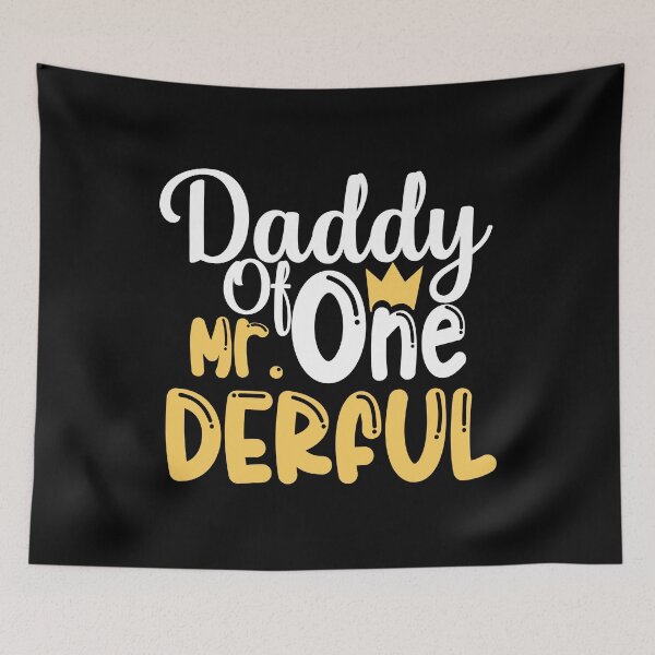 Item preview, Daddy of Mr Onederful ,Mens Funny Daddy ,Mens Daddy of Mr Onederful 1st Birthday First One-Derful Matching designed and sold by plussorn.