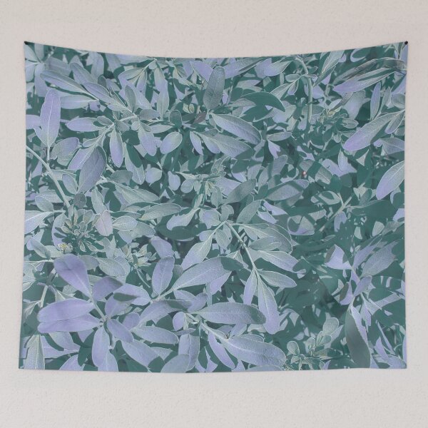 Item preview, Blue mint leaves designed and sold by fujinoart.