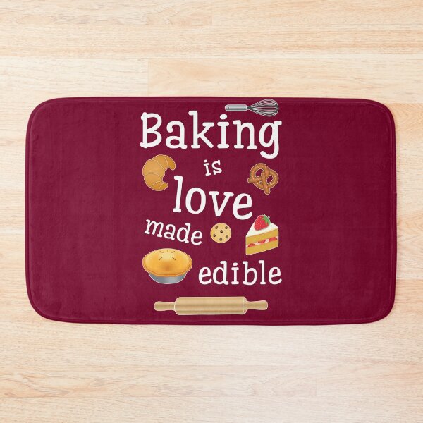Item preview, Baking is love made edible: Baker's designed and sold by Happy Puppy Print On Demand.