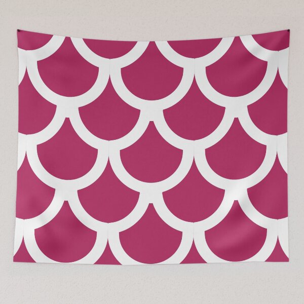 Item preview, Mulberry plain background and white art deco pattern designed and sold by Brontorino.
