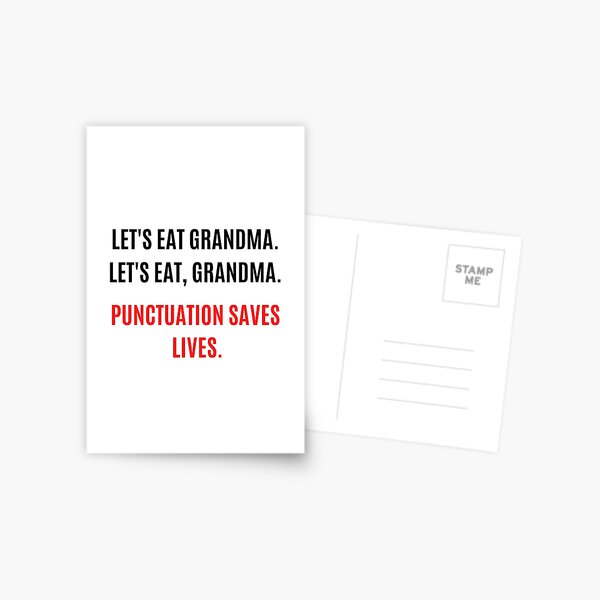 Item preview, Punctuation Saves Lives designed and sold by blueclan.