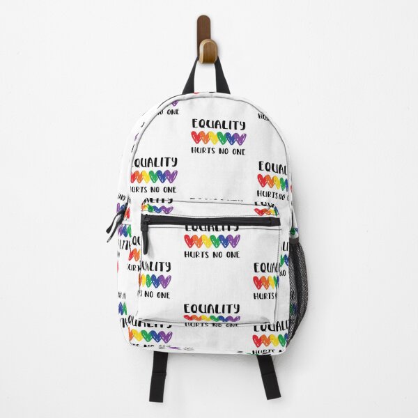 Item preview, Gay Pride Equality Hurts No One Saying / LGBTQ Rights Flag design designed and sold by CreatedByHeidi.