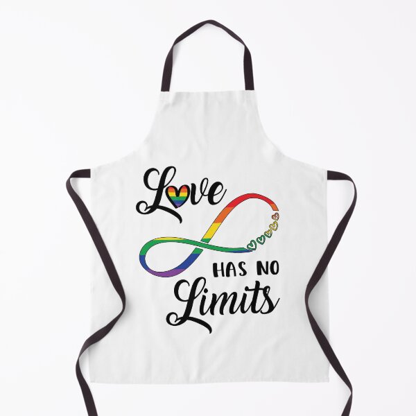 Item preview, Gay Pride Love Has No Limits Saying / Infinity LGBTQ Flag design designed and sold by CreatedByHeidi.