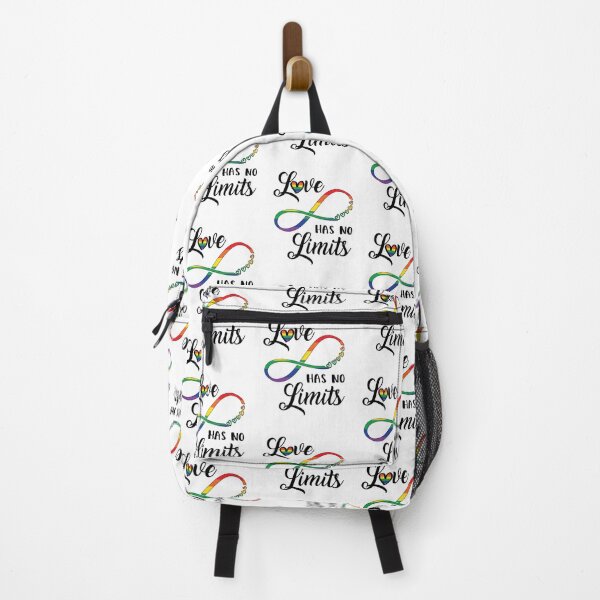 Item preview, Gay Pride Love Has No Limits Saying / Infinity LGBTQ Flag design designed and sold by CreatedByHeidi.