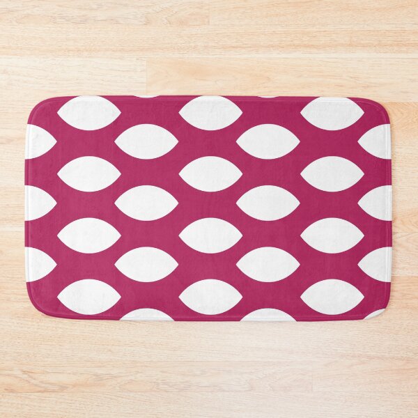 Item preview, Mulberry plain background and white art deco pattern designed and sold by Brontorino.
