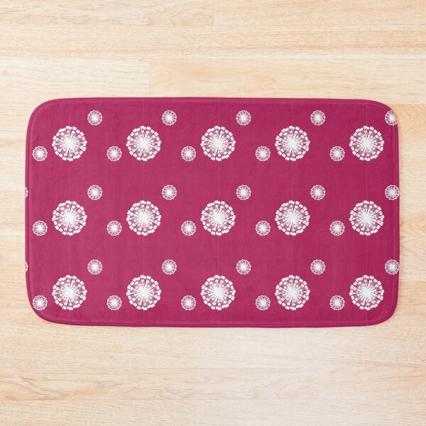 Item preview, Mulberry plain background and white art deco pattern designed and sold by Brontorino.