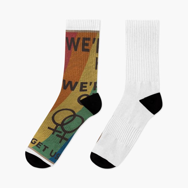 Item preview, We’re here, we’re queer, get used to it. designed and sold by ExistentialMex.