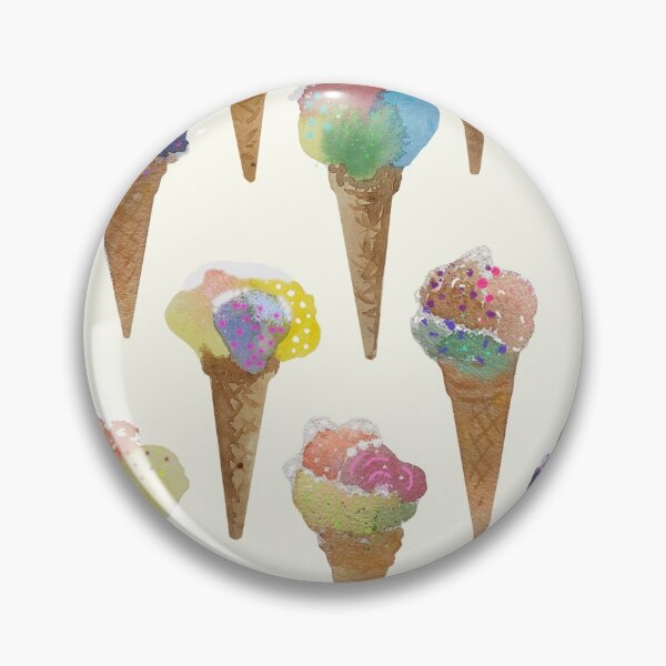 Item preview, Gelato ice cream vanilla watercolor painted pattern designed and sold by Leanne  Nowell.