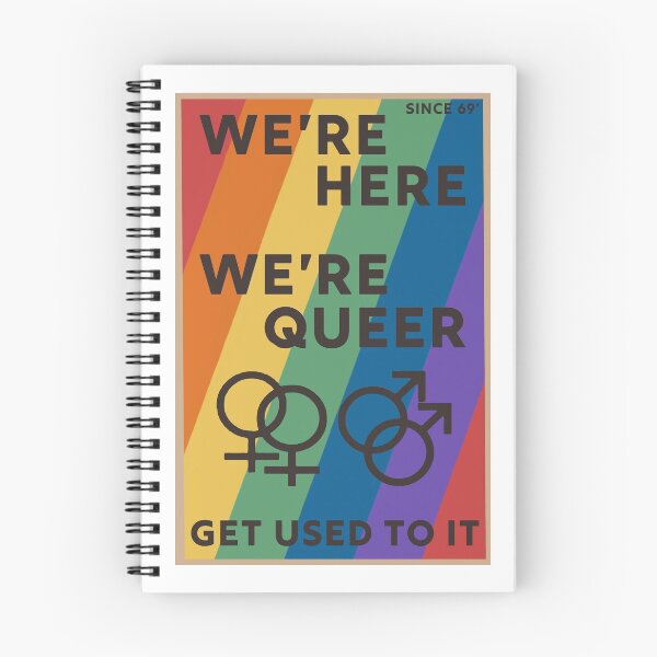 Item preview, We’re here, we’re queer, get used to it. designed and sold by ExistentialMex.