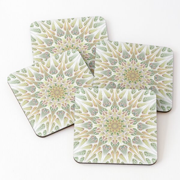Item preview, Green Yellow Psychedelic Fractal Mandala designed and sold by dreamprint.