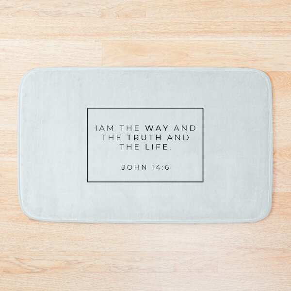 Item preview, I am the way and the truth and the life - John 14:6 Christian Typography  designed and sold by missionbear.