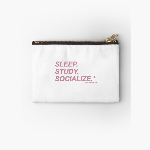 Item preview, Sleep, Study, Socialize, pick two - pink designed and sold by DianaHumble.
