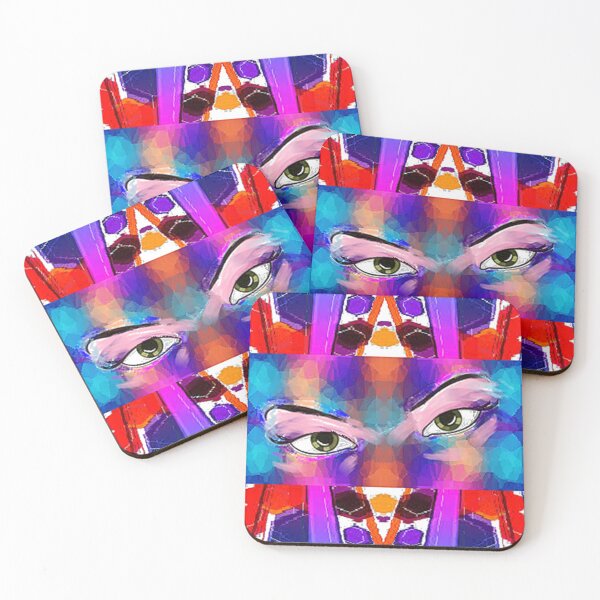 Item preview, ABSTRACT EYES, colorful abstraction, Graphic Psychedelic Abstract Art, Psychedelic Arte Abstracto designed and sold by Adri Barnard.