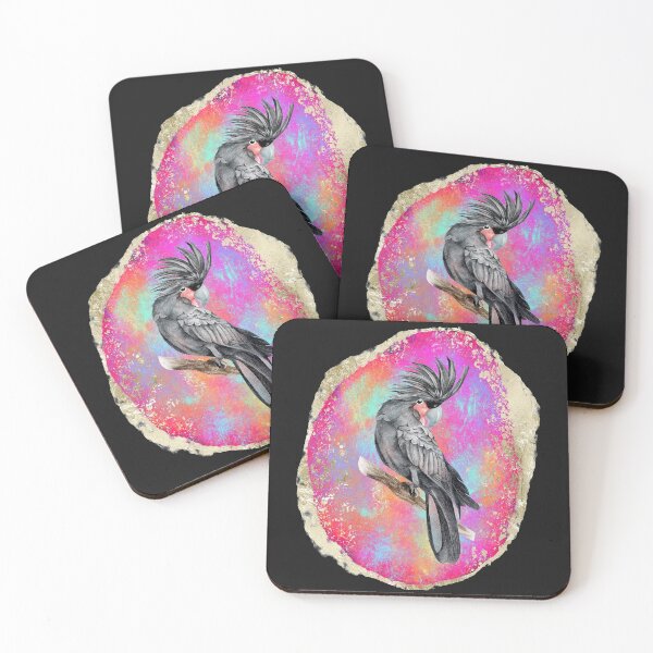 Item preview, Palm Parrot On Opal Gold Background designed and sold by MottoDigging.