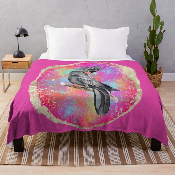 Item preview, Palm Parrot On Opal Gold Background designed and sold by MottoDigging.
