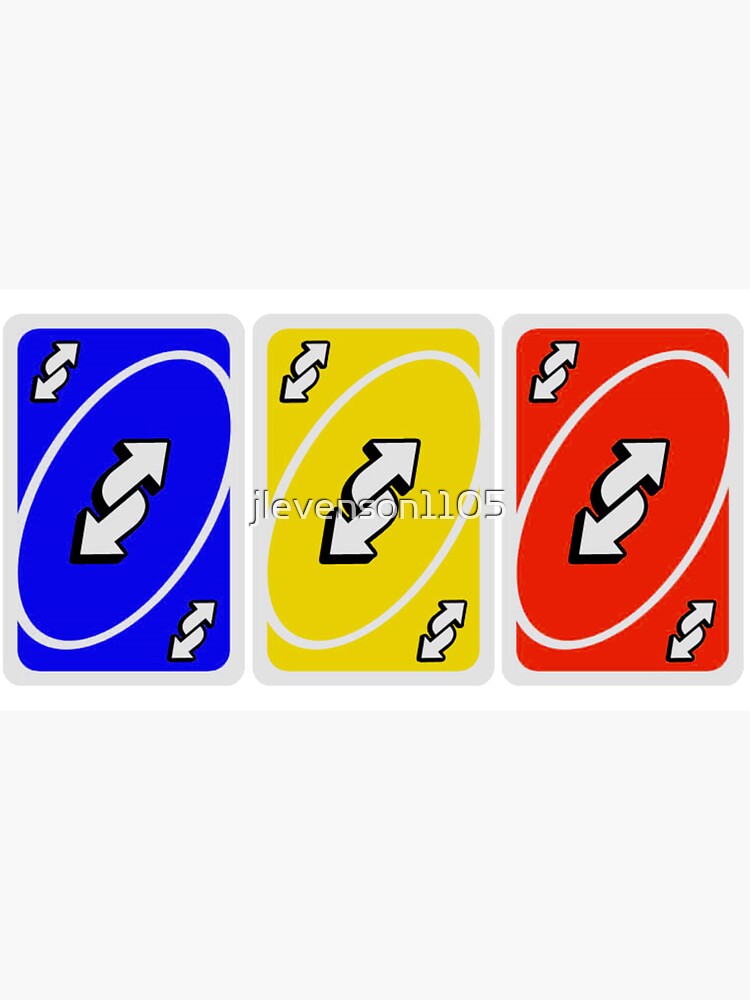 Reverse Uno Stickers for Sale