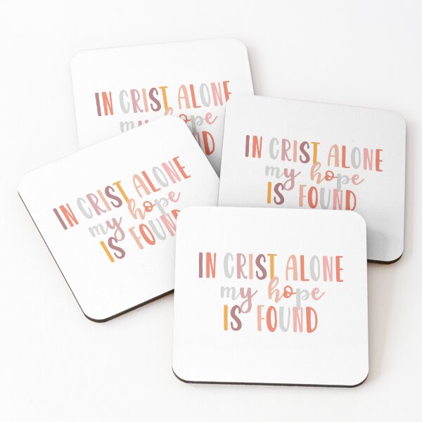 Item preview, Christian Bible Quote In Christ Alone Rainbow Boho Faith Verse designed and sold by sweetheartistic.