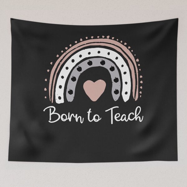 Item preview, Born To Teach Saying  Teacher Love Teaching Students Quote  designed and sold by barbietillery.