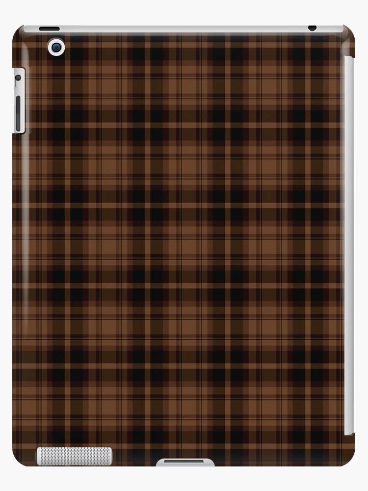 Soft Black Plaid Square iPhone Case