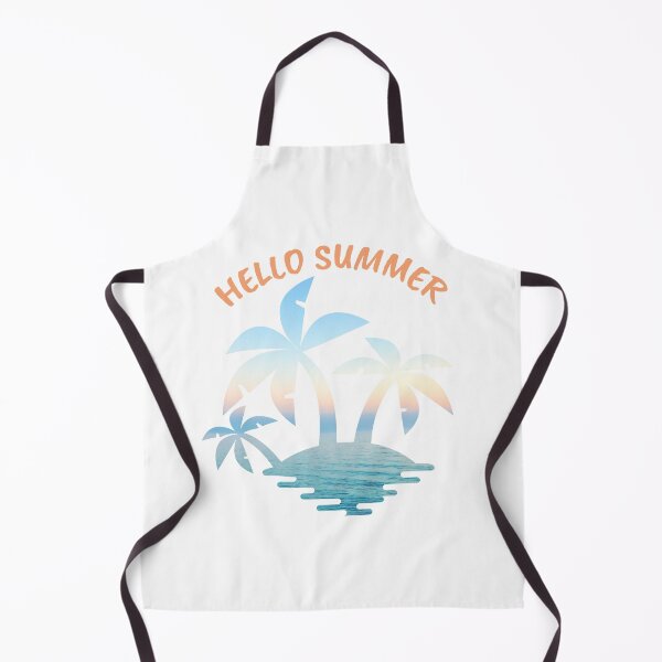 Item preview, Hello Summer, Ocean, Palm Tree, Wave, Beach, Sunset designed and sold by DataAndBeyond.
