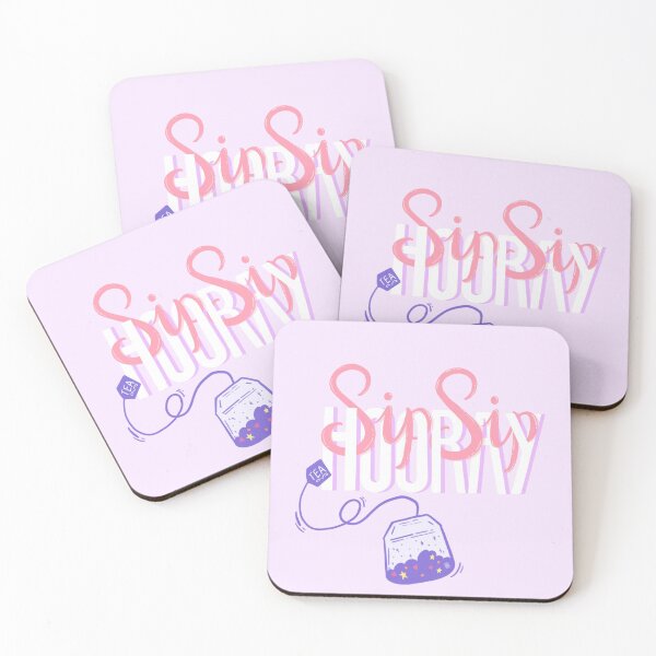 Item preview, Sip Sip Hooray! Lettering Illustration designed and sold by Summer Clarke Creative Studio.